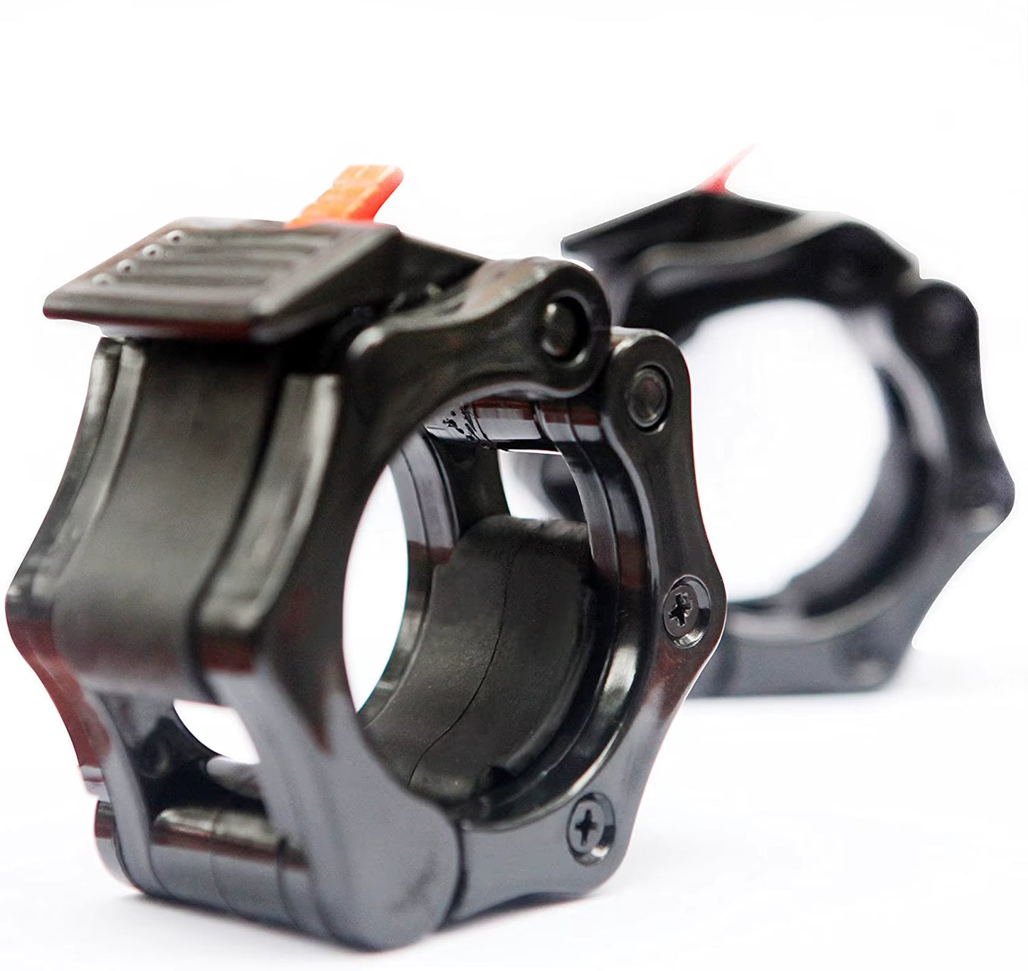 1Pair 25/50Mm Barbell Clamps Weightlifting Collars Weight Clips for Bars Dumbbell Bar Clamps Spinlock Collar Gym Accessories