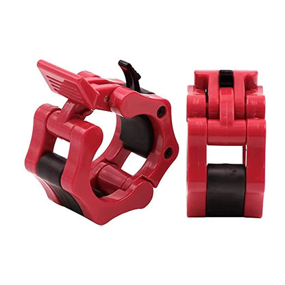 1Pair 25/50Mm Barbell Clamps Weightlifting Collars Weight Clips for Bars Dumbbell Bar Clamps Spinlock Collar Gym Accessories