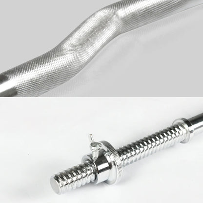 Standard Straight & Curved Barbell Bars - Weight Plates Not Included