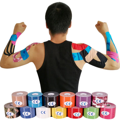 Loogdeel 2Size Kinesiology Tape Athletic Tape Sport Recovery Tape Strapping Gym Fitness Tennis Running Knee Muscle Protector