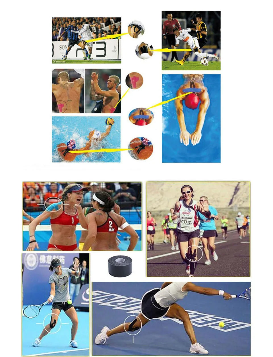 Kinesiology Sports Tape for Muscle Support