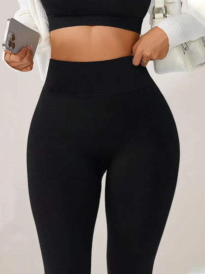 Women's Sports Fitness Yoga Pants High Waist Tummy Control Tight Base Layer Legging Stretchy Training Wear All Season Outer Wear