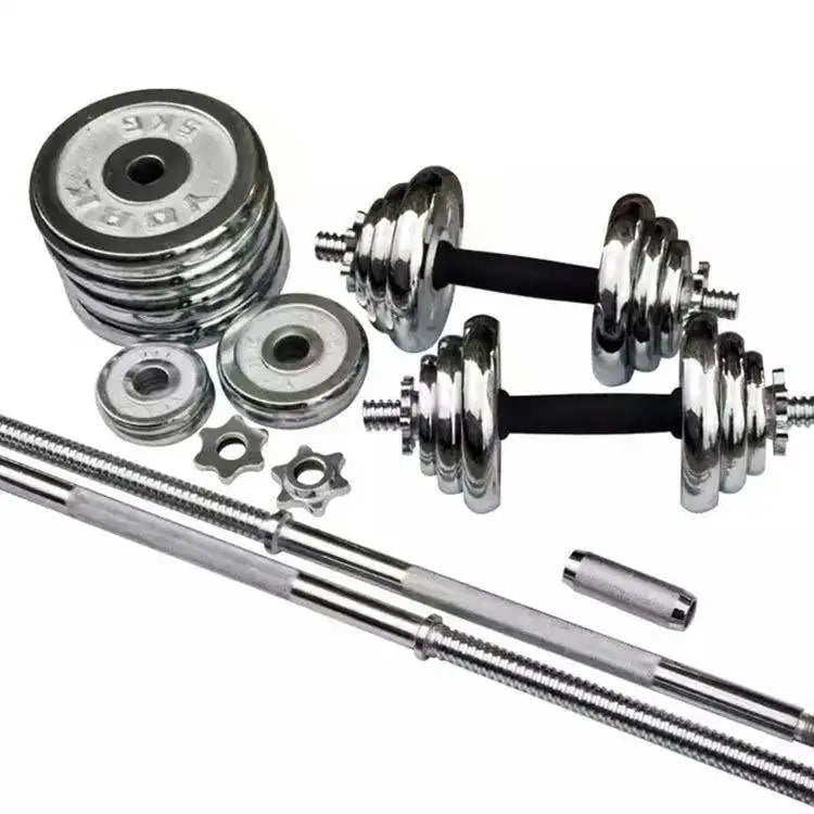 Electroplate Cast Iron Weight Dumbbell Set