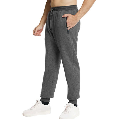 Men's Sweatpants with Side Zipper Pockets