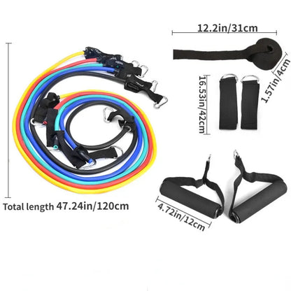 11pc Resistance Bands Set with Attachments