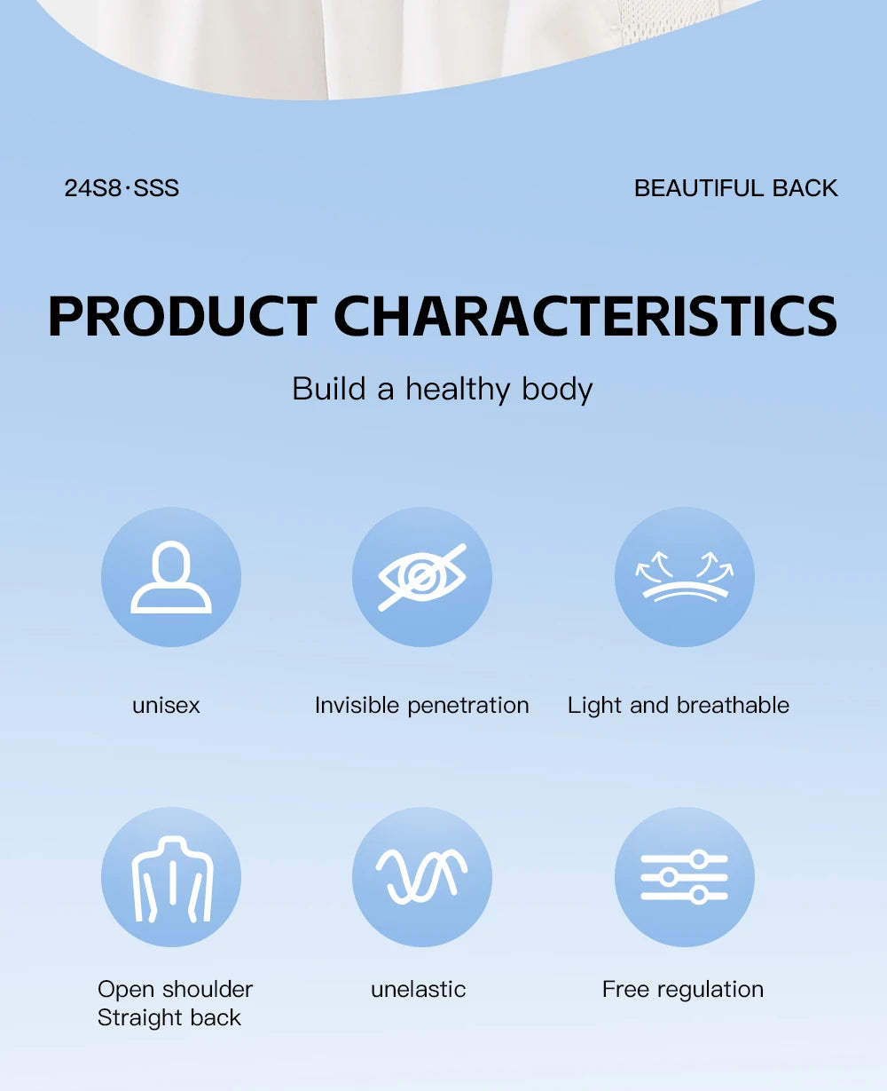 Adjustable Back Brace for Posture & Support