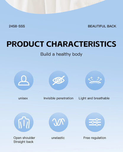 Adjustable Back Brace for Posture & Support