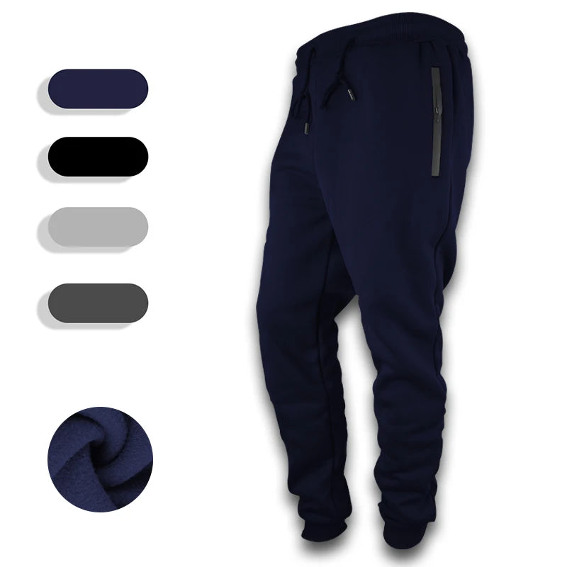 Men's Sweatpants with Side Zipper Pockets
