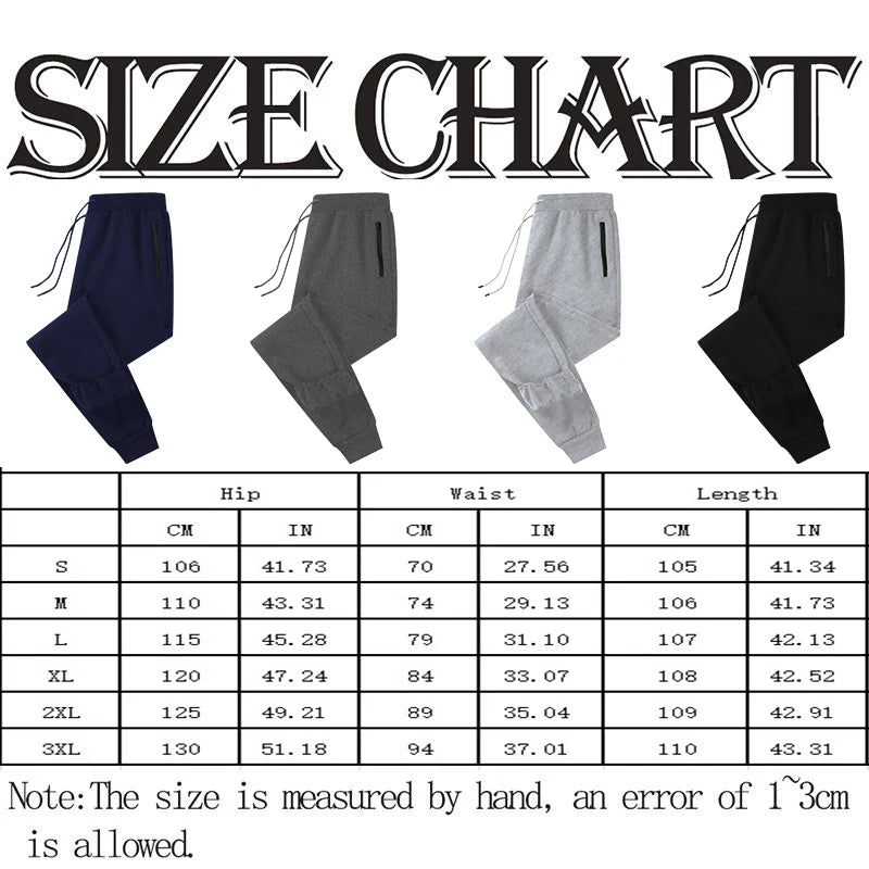 Men's Sweatpants with Side Zipper Pockets