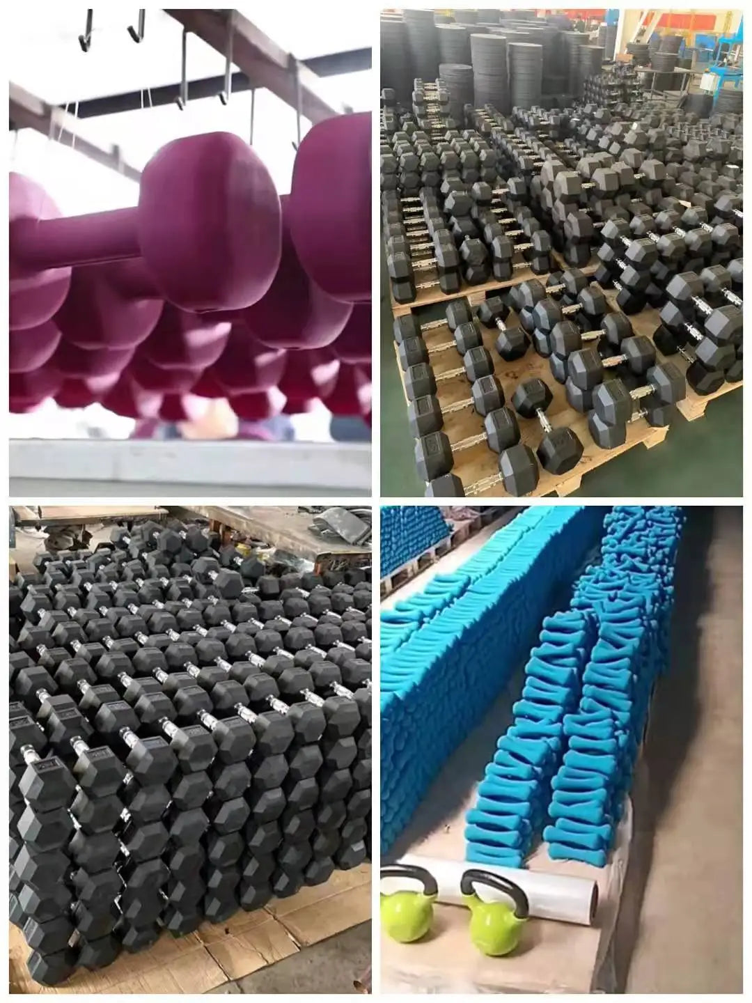 Electroplate Cast Iron Weight Dumbbell Set