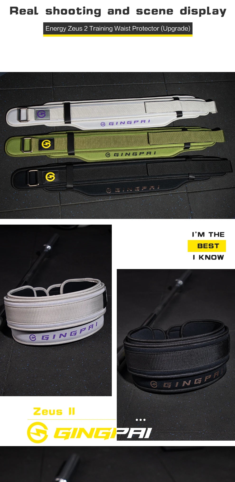 Weightlifting Belt for Strength Training