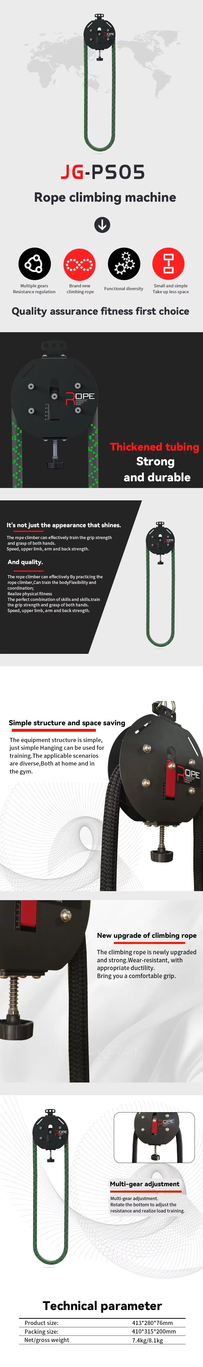 Rope Pulling Machine - Climbing Functional Trainer