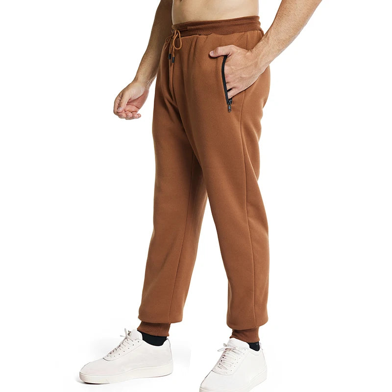 Men's Sweatpants with Side Zipper Pockets