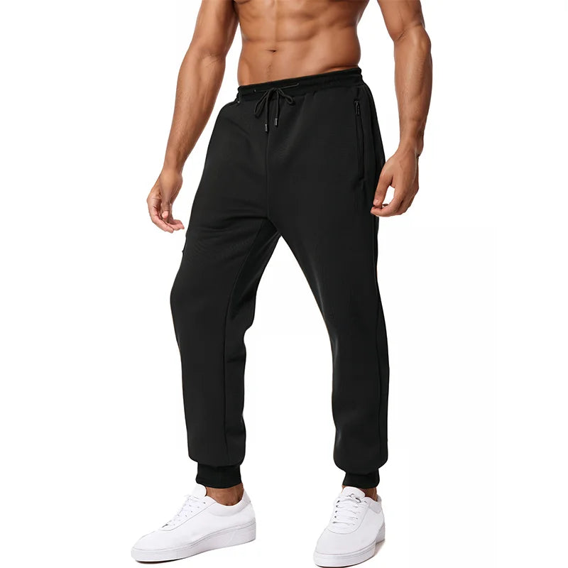 Men's Sweatpants with Side Zipper Pockets