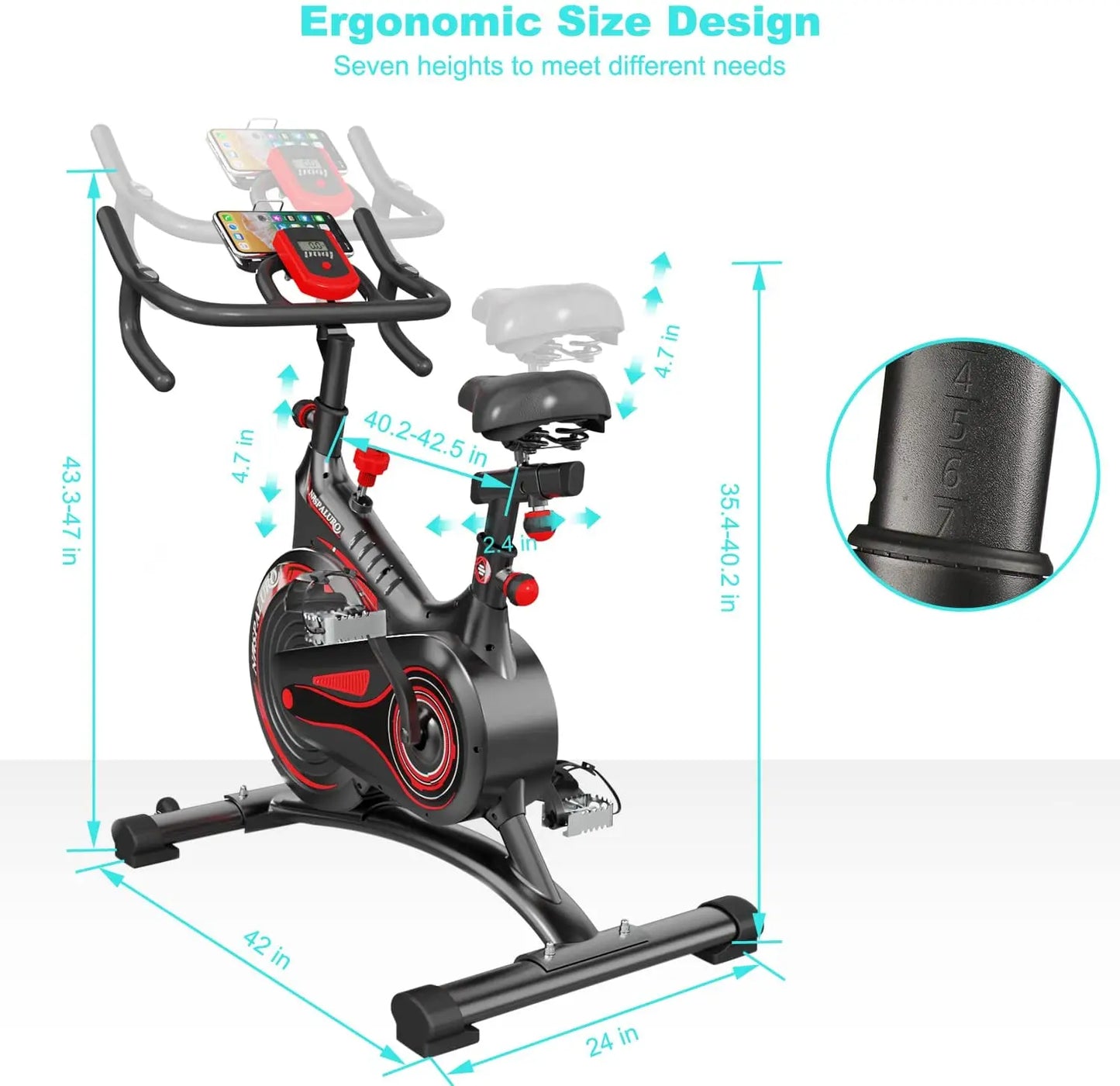 Flywheel Bicycle with Screen & Speakers
