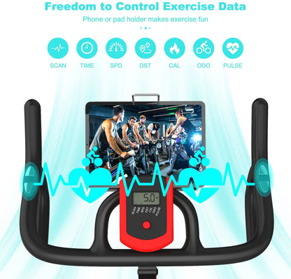 Flywheel Bicycle with Screen & Speakers