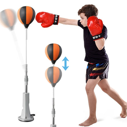 Punching Reflex Ball Set with Stand Boxing Equipment Height Adjustable for Training Boxing Stress Relief & Fitness