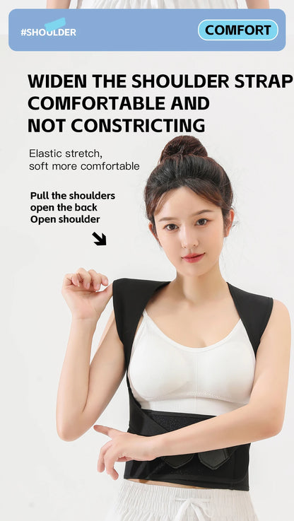 Adjustable Back Brace for Posture & Support