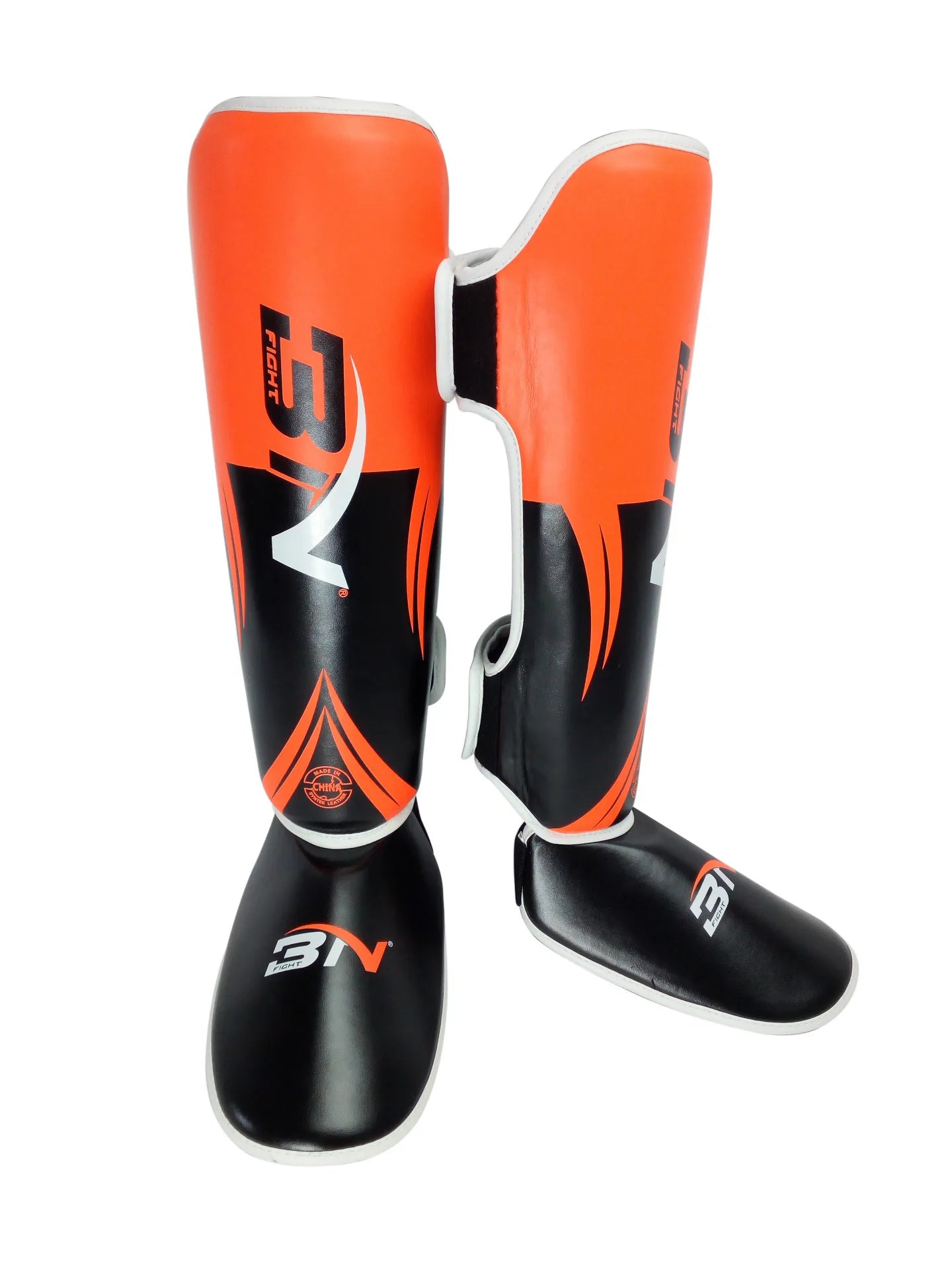 BN 1 Pair MMA Boxing Muay Thai Shin Guards Kickboxing Leg Support Shield Equipment Karate Ankle Foot Protection