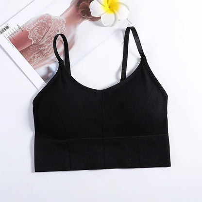 Backless Sportswear Woman Gym Sports Bra Seamless Womens Underwear Adjustable Shoulder Strap Inner Padded Yoga Vest Bralette