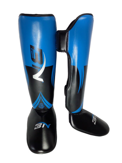 BN 1 Pair MMA Boxing Muay Thai Shin Guards Kickboxing Leg Support Shield Equipment Karate Ankle Foot Protection