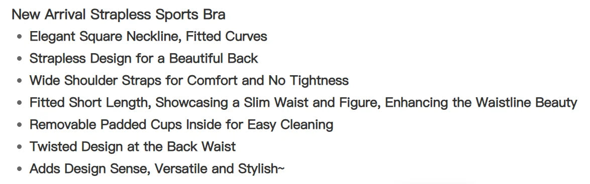 Women's Underwear Sports Bra