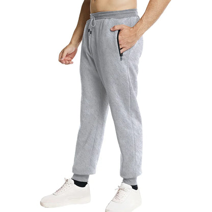 Men's Sweatpants with Side Zipper Pockets