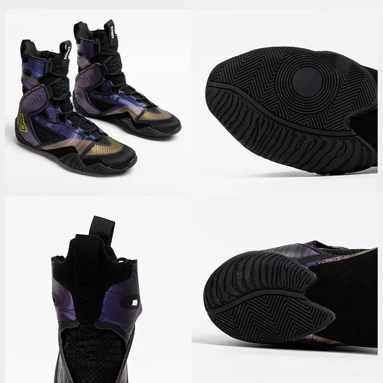 Boxing Shoes Men Boxing Boots Top Quality Combat Athletic Breathable Fighting Sneakers Casual Non-Slip Equipment Wrestling Boots