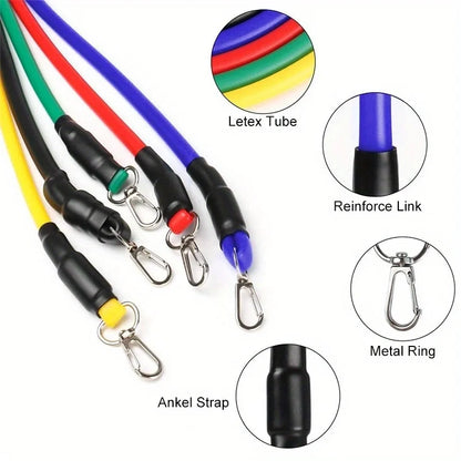 11pc Resistance Bands Set with Attachments