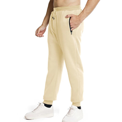 Men's Sweatpants with Side Zipper Pockets