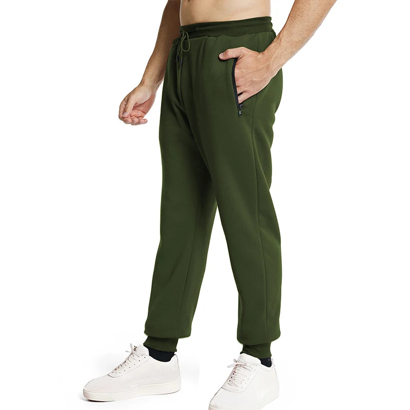 Men's Sweatpants with Side Zipper Pockets