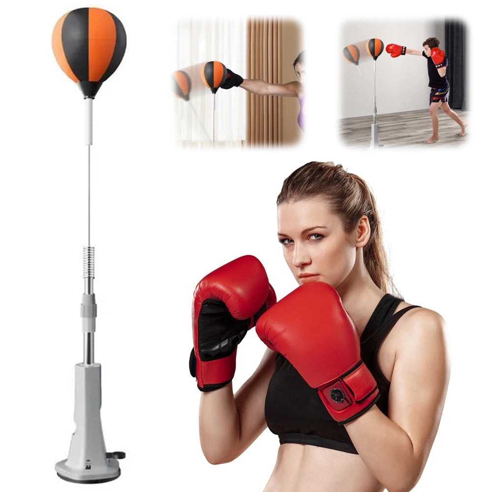 Punching Reflex Ball Set with Stand Boxing Equipment Height Adjustable for Training Boxing Stress Relief & Fitness