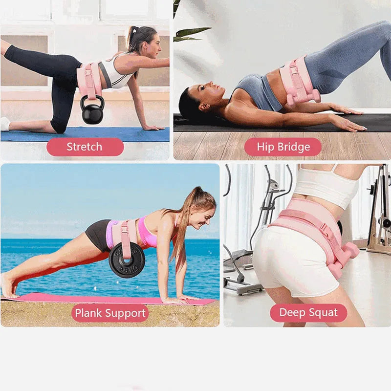 Hip Thrust Training Belt with Dumbbell Attachment