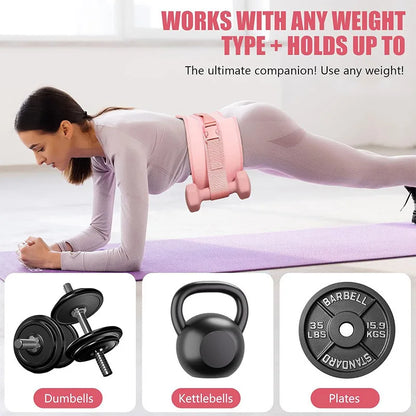 Hip Thrust Training Belt with Dumbbell Attachment