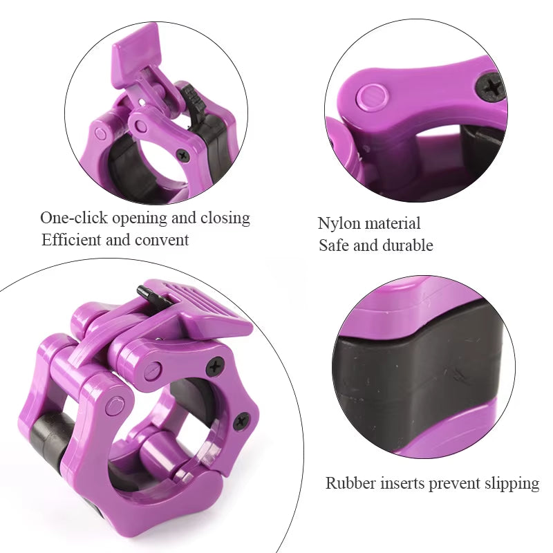 25/28/30/50Mm Spinlock Collars Barbell Collar Lock Clips Weight Lifting Bar Gym Dumbell Clamp Spring Clips Weight Lifting Lock