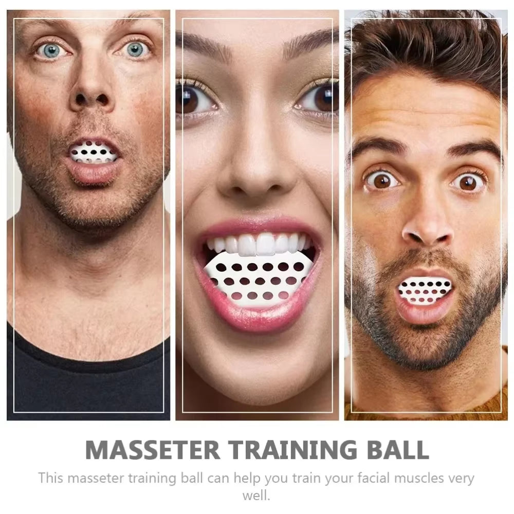 Jaw Exerciser Facial Gym Fitness Ball Jaw Muscle Training Double Chin Reducer Neck Face Slimming Mouth Jaw